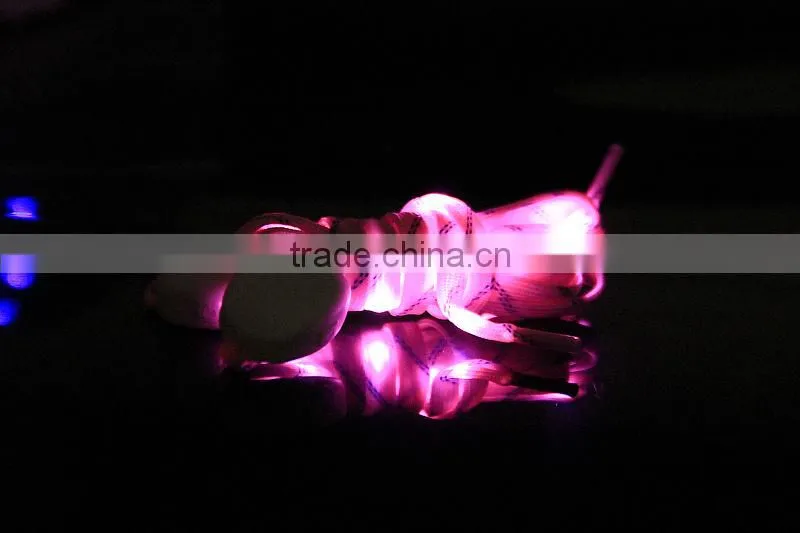 2014 new item nylon led lighting strip shoelace
