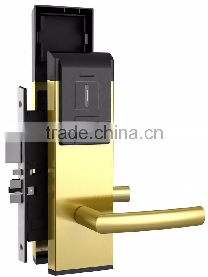 High quality rfid card security handle safe electronic hotel smart keyless digital door lock
