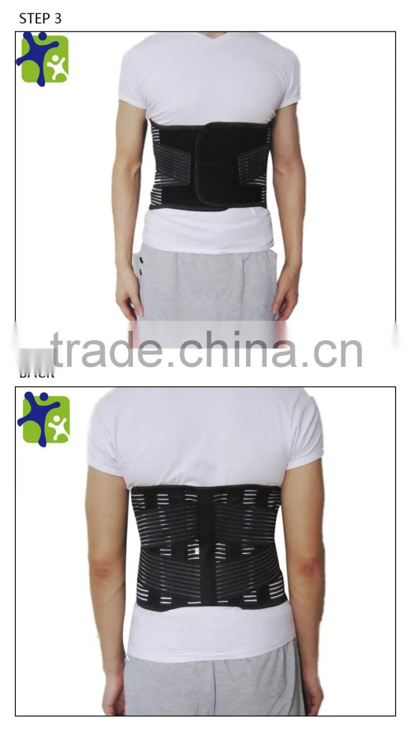 Orthopedic back supports belt with steel belt,elastic back support