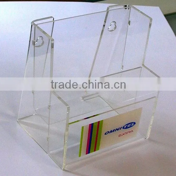 Acrylic wall mount or table top book stand