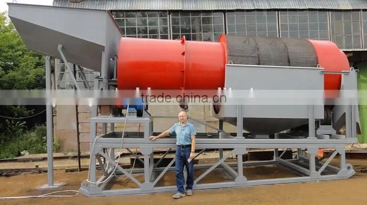 Popular YMT Model Moible Trommel Gold Washing Machine In Ghana