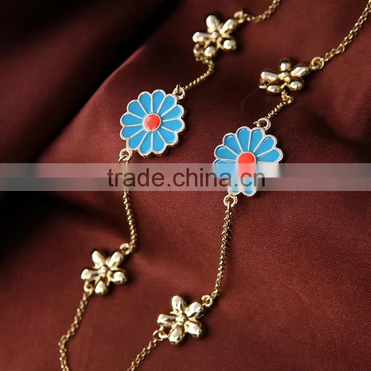 Cheap Wholesale Jewelry 2016 Latest Design Fashion Long Chain Necklace for Summer