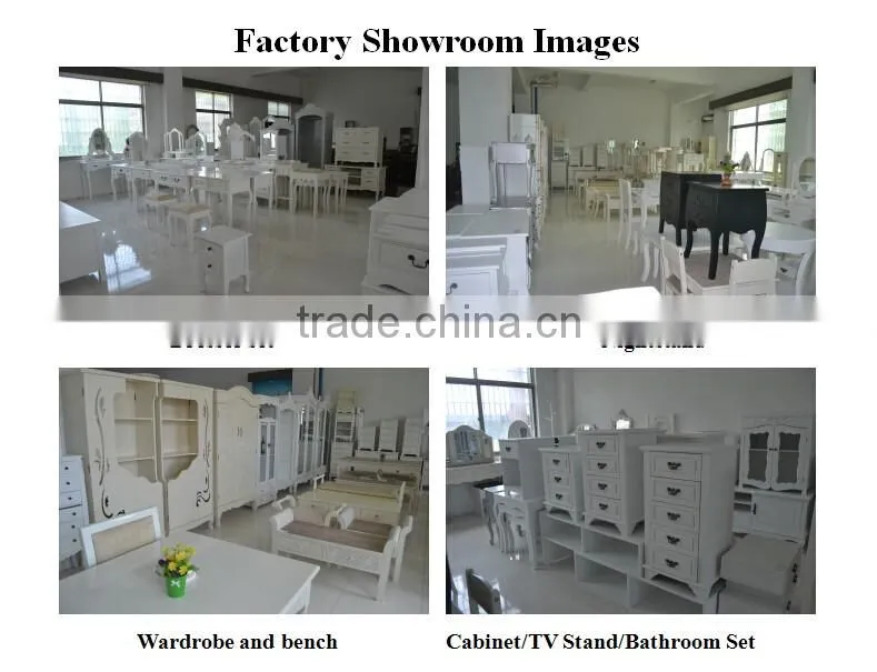 European Drawer Armoire Wood Wardrobe One Mirror Door Cabinet Bedroom Boudoir Armoire