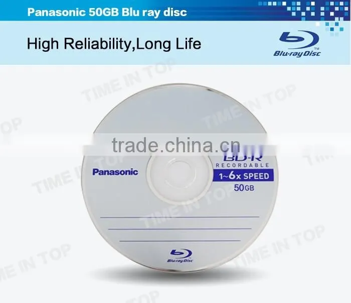 Panasonic 50GB Blu ray Double Layer Recordable Disc BD-R DL, model:LM-BR50MWE