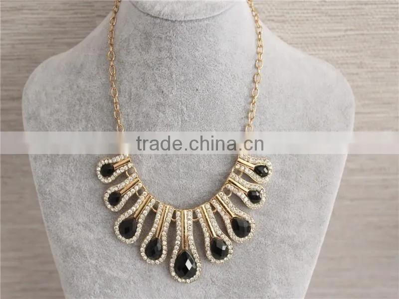 Fashion Charm Women necklace water drop metal Necklace Wholesale
