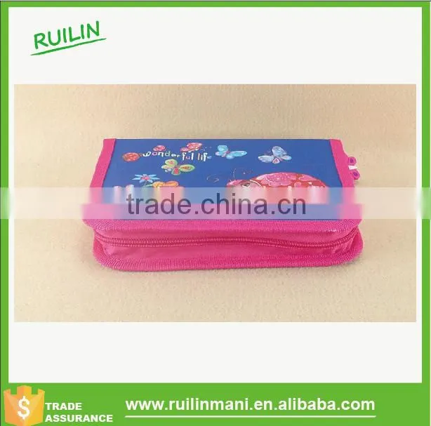 Free Sample ! customized size cute printed plastic pencil case for teenagers