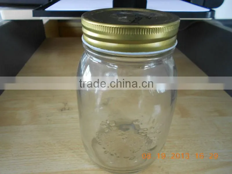 custom embossed glass storage jars glass mason jar for storage