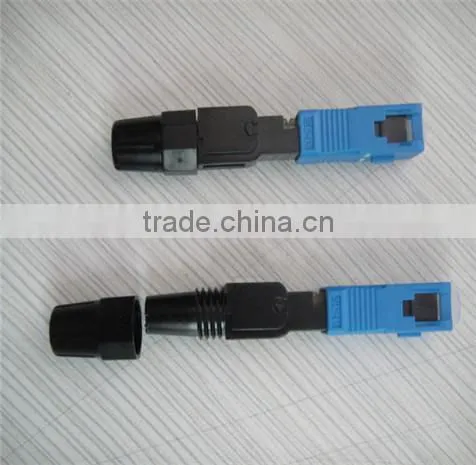 SC apc fiber optic fast connector, FTTH optical fiber fast SC connector