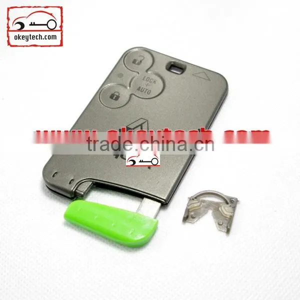 Okeytech key card renault for Renault Laguna 3 buttons card cover key card renault laguna