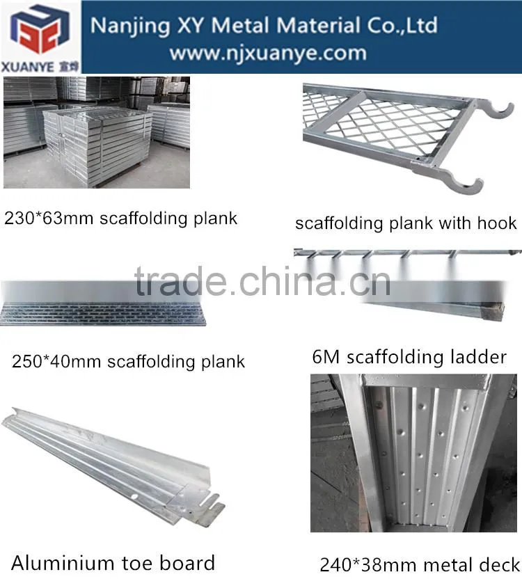 240x45 Scaffolding Metal Plank Galvanized Scaffolding Walk Boards