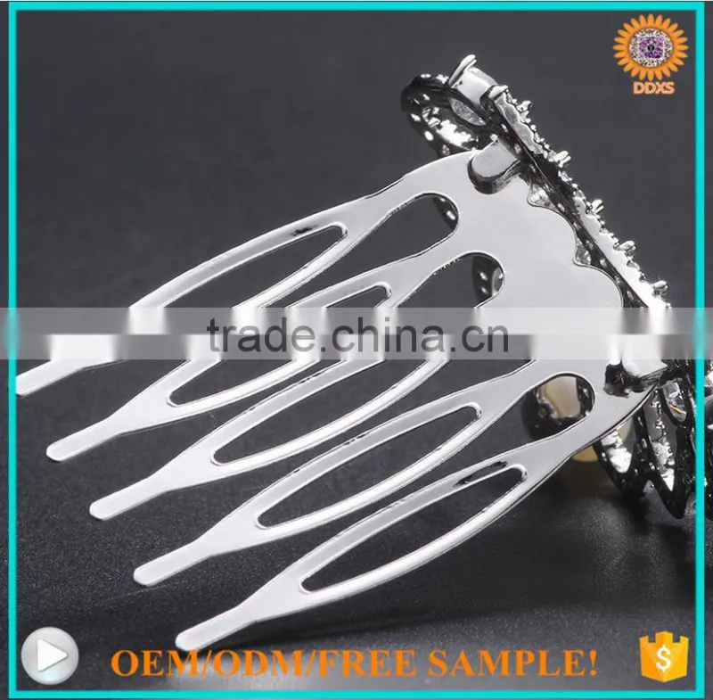 2016 latest fashion freshwater pearl crown jewelry hair accessories