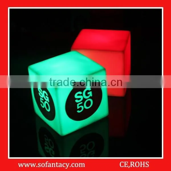 colour changing cube shape light up mood light