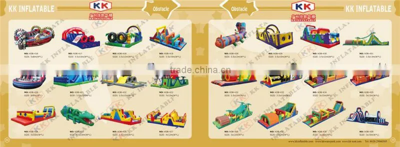 Water swimming pool mobile park Crocodile inflatable obstacle course