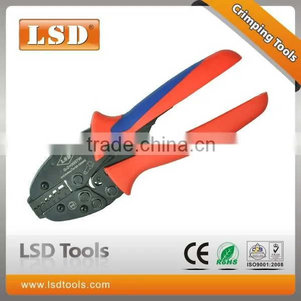 CE ROHS experience production for 10years LSDgood qutails pliers for wire-end ferrules S-2x056TW ratchet hand crimping tools