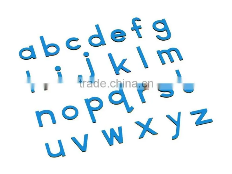 Montessori language learning tool for small movable letter(print and blue)
