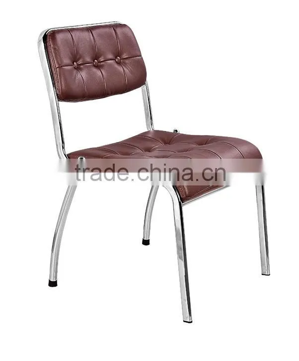 leather office chair reception no arm stackable chair AH-20