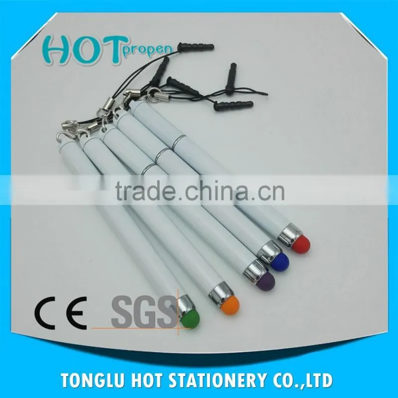 mini stylus ball pen, touch pen with dust plug