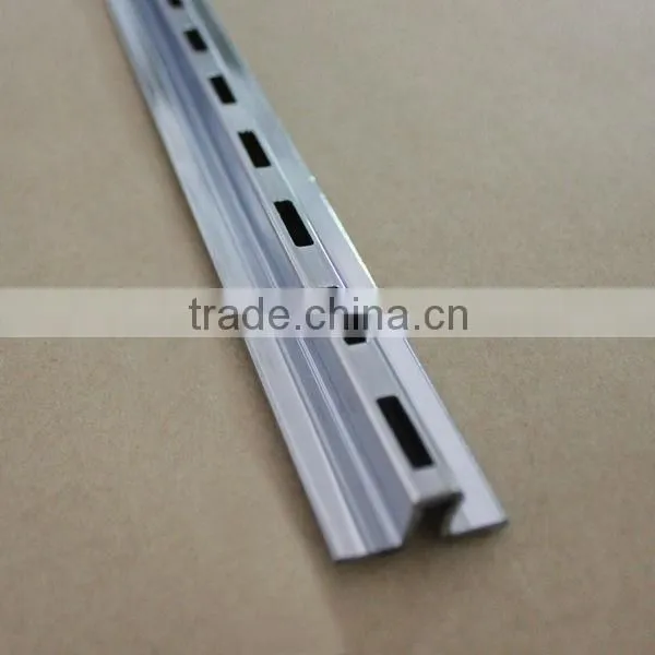 Chrome plating single slot upright,Wall Display Shelf Channel