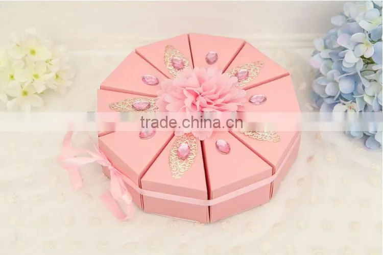 Hot sale purple favour boxes red wedding favor boxes pink favour boxes wholesale