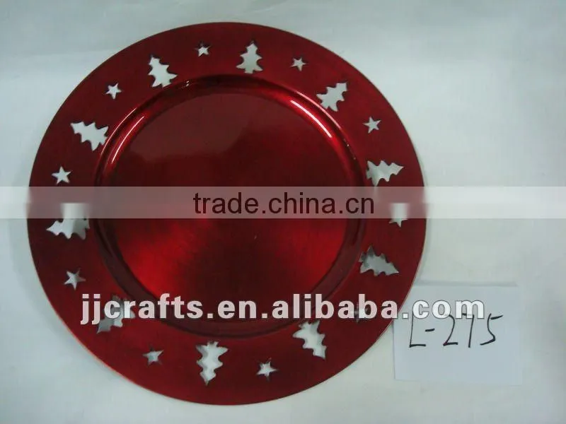 Christmas charger plate