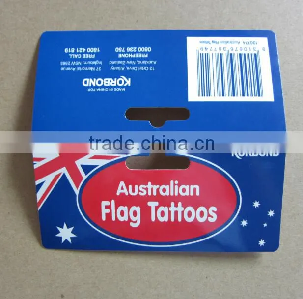 high quality coated paper folding custom header cards