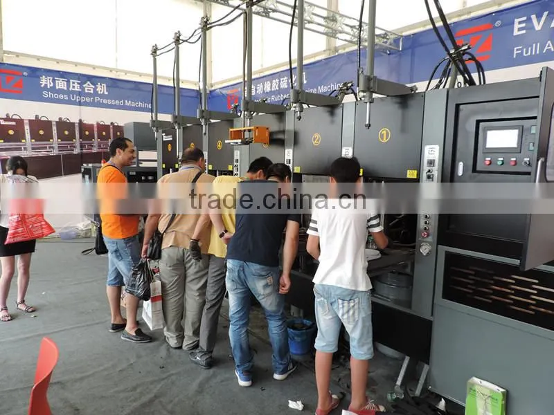 Full automatic rubber hydraulic hot press machine with 7.5KW servo motor for 12stations and 6stations