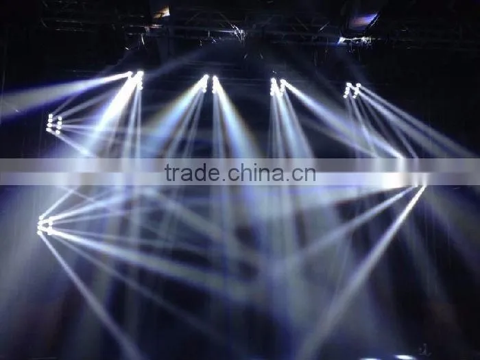 Factory price LED 8*12W FULL color stage beam Double row moving head spider light