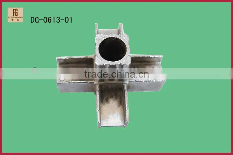 Plating metal square tube pipe connectors