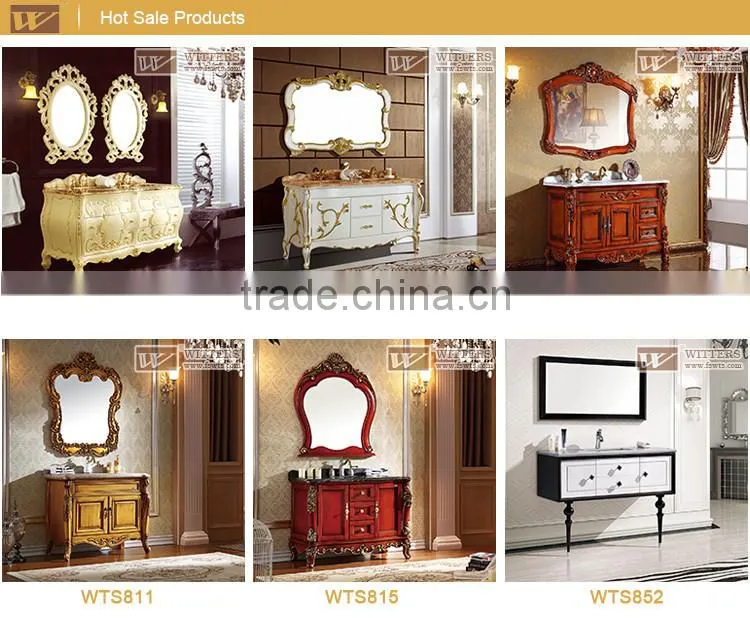 Top sale floor standing antique wooden bathroom cabinet