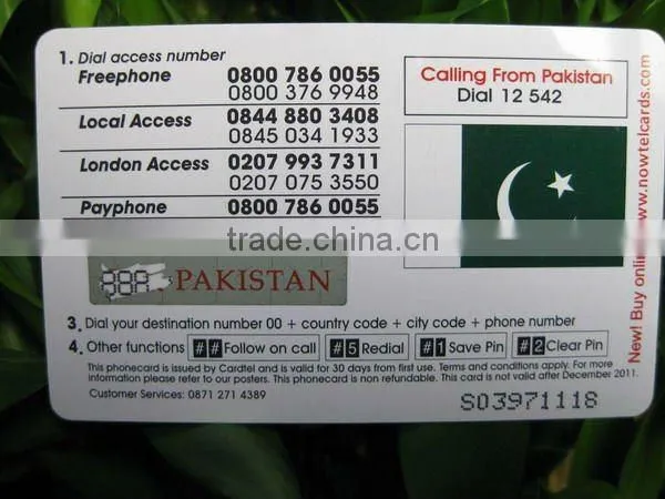 Standard Size Plastic Card