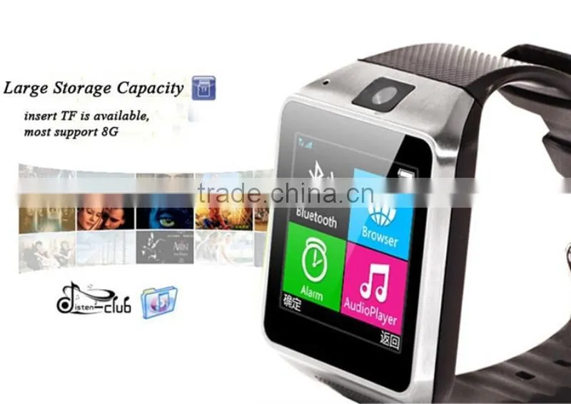 GV08 Smartwatch Quad Band 1.54 Inch Bluetooth BT Dialer Camera gt08 Smart Watch Phone