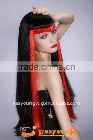 Cheap cosplay party wig, synthetic halloween wig, festival wig