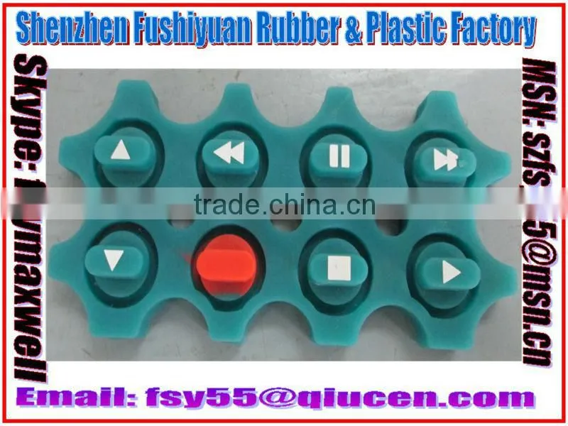 Soft Conductive Silicone Buttons / Silicone TV Buttons / Conductive Electronic Silicone Switch Button