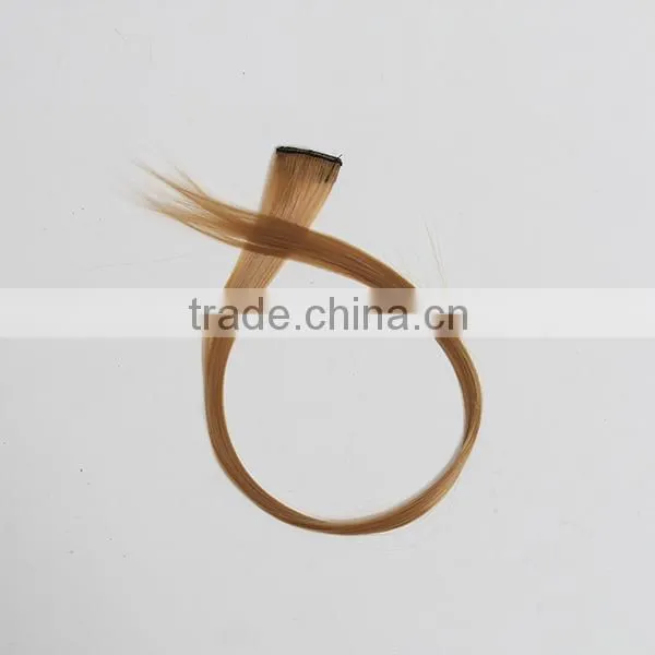 popular synthetic straight hair piece with clip