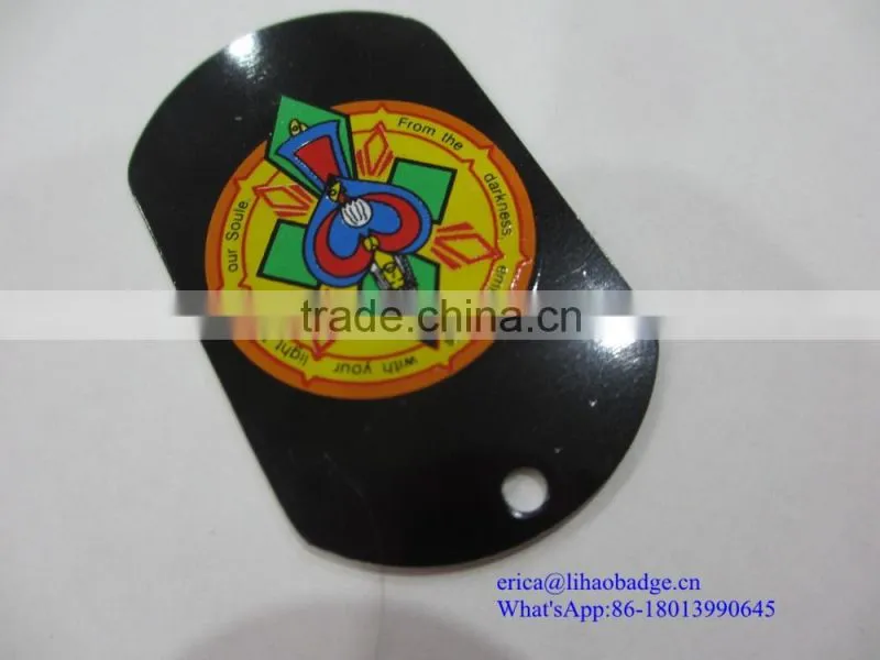 Aluminum silkscreen printing ID dog tag