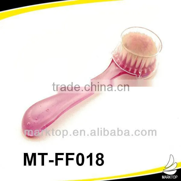 Curved handle colorfull glass soft nail brush