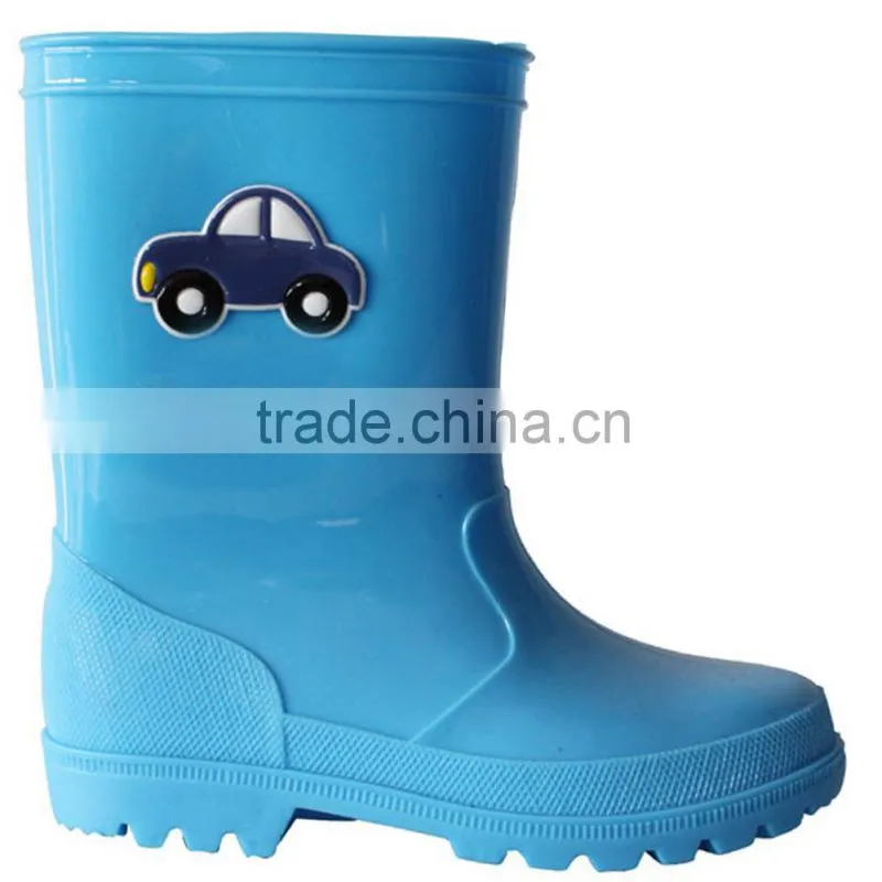 Wholesale boys car pattern PVC rain boot children cheap PVC rain boots