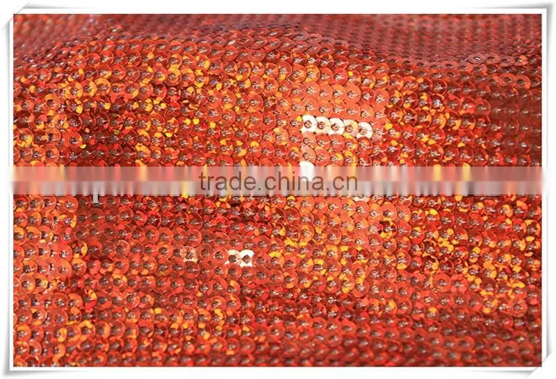 Wholesale New Arrival shiny colors textile sequin stock fabric for evening dress