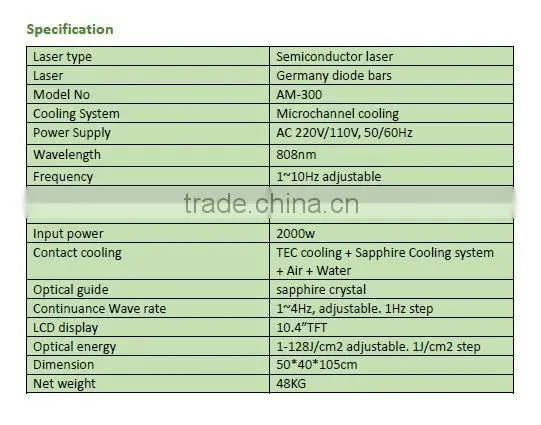 professional 808nm diode laser hair removal machine/ 808nm diode laser for beauty salon/2016 new beauty equipment