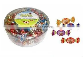 Center filled soft toffee candy