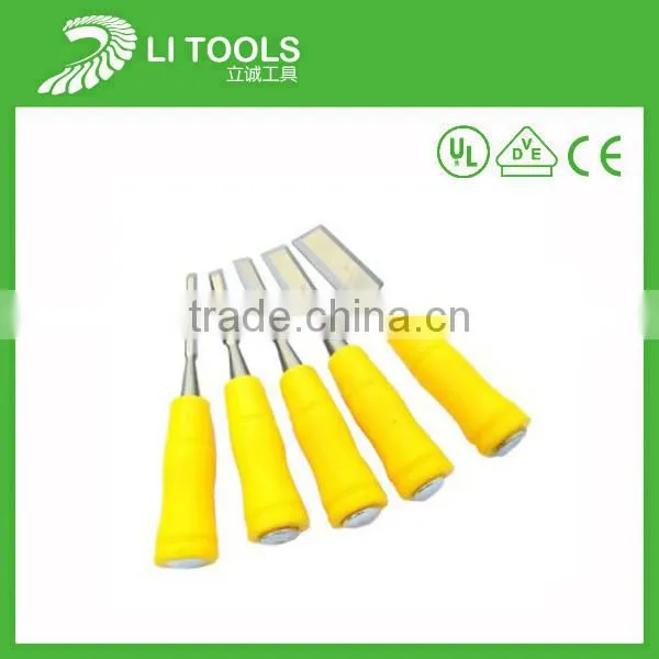 Safe grip 4PCS carton steel forged set wooden carving chisel set