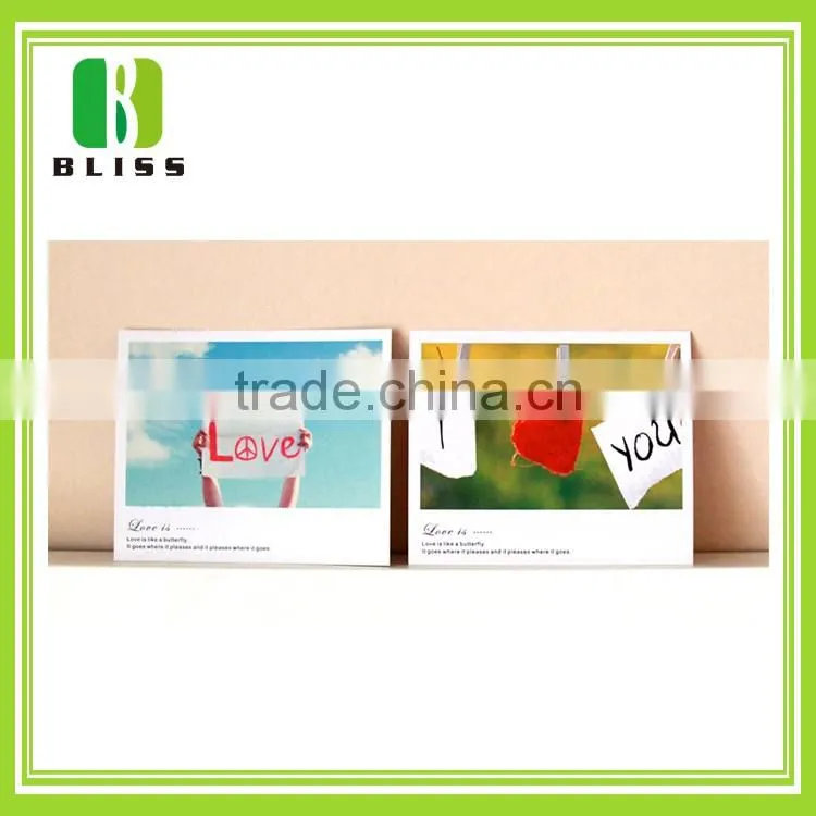 Factory price printing Various purpose standard sizes greeting card
