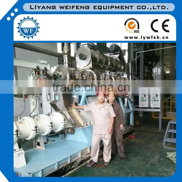 Hot High Efficient Extruded Tilapia Floating Fish Feed Extruder