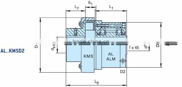 AL15KMSD2 Overrunning Clutch Factory One Way Roller Bearing
