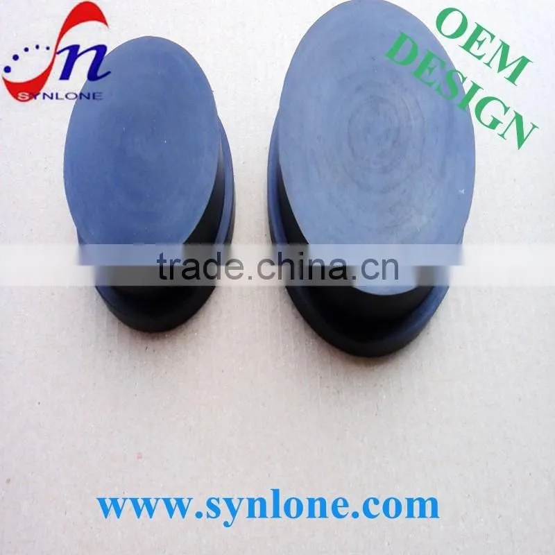 Injection molding rubber plug