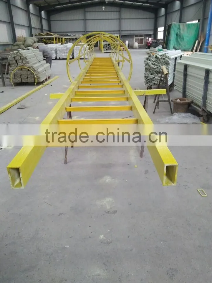 Corrosion resistance frp caged ladder