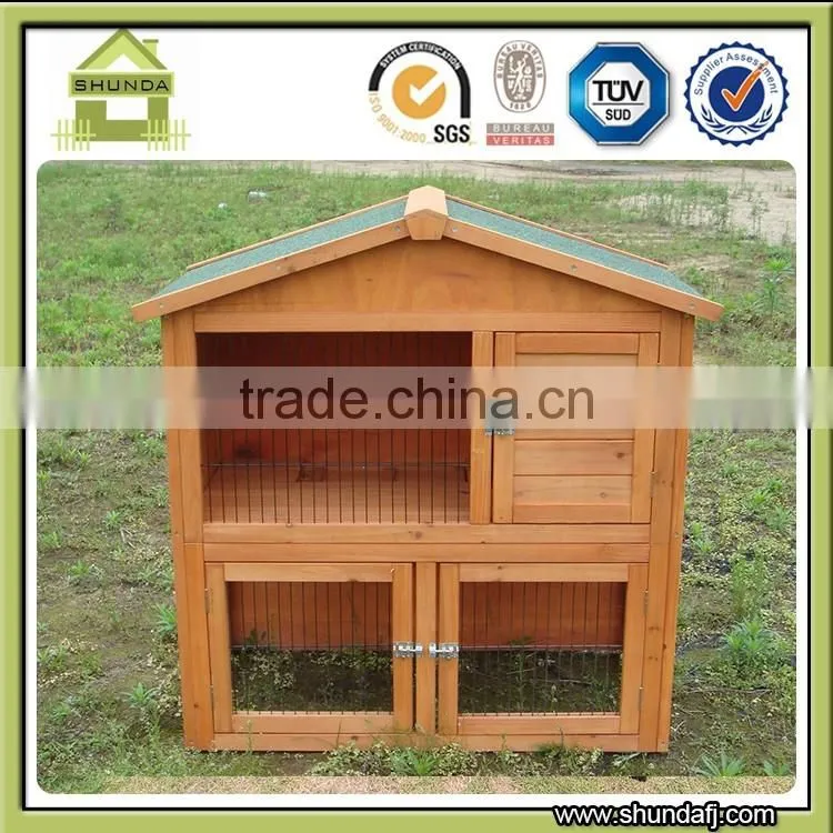SDR009 Two Layer Cheap Rabbit cage Wooden Rabbit Hutch Rabbit House