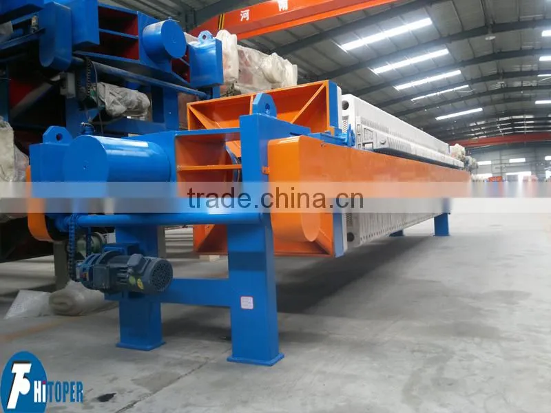 Chemical, medicine, food, refining, sewage treatment automatic discharge filter press for industrial filtration plant