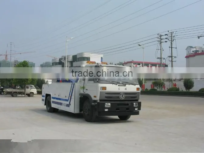 dongfeng 6 wheels wrecker towing truck for sale