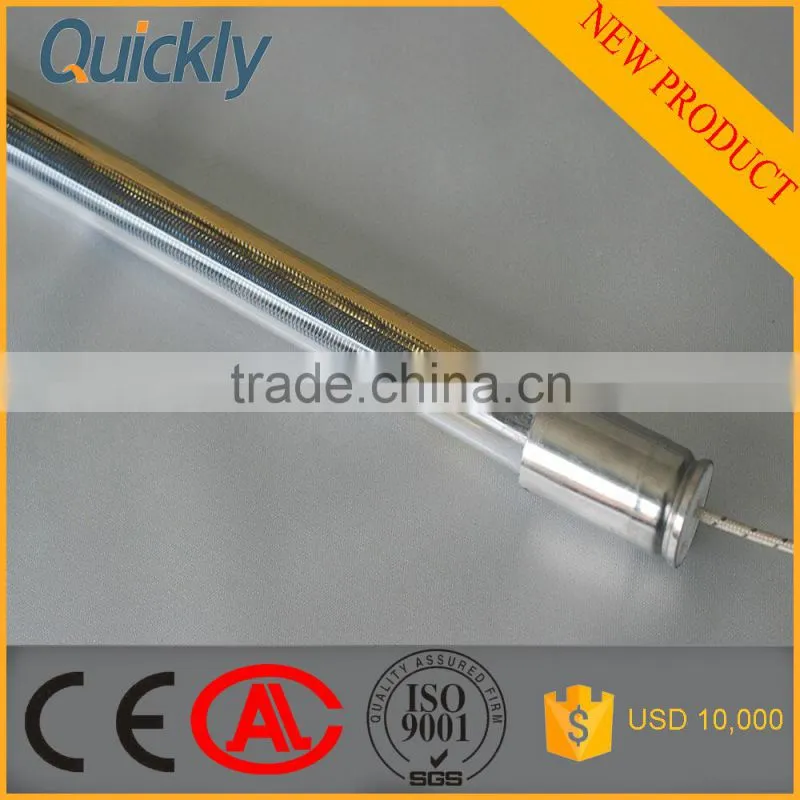 quartz envelope infrared heater lamp for non-woven drying